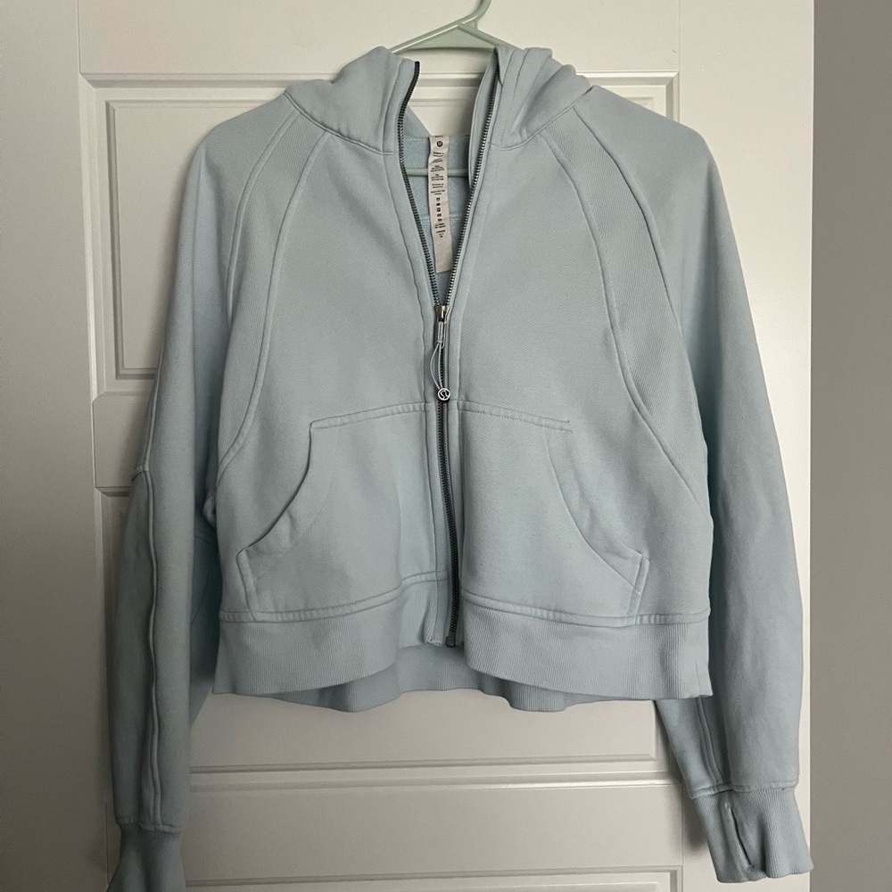 Women's light blue scuba